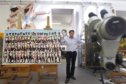 El jefe de restauración del Museo Reina Sofía, Jorge García Gómez-Tejedor, en el taller del centro.