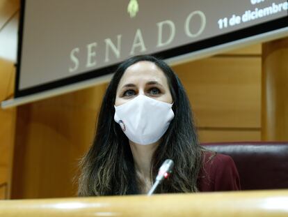 La secretaria de Estado de Agenda 2030 y dirigente de Podemos, Ione Belarra, la semana pasada.