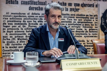 David Cierco, ex director general de Red.es, durante su comparecencia en la comisin de investigacin del Senado, este jueves.