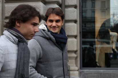 Los dos tenistas han paseado por las calles de Zúrich