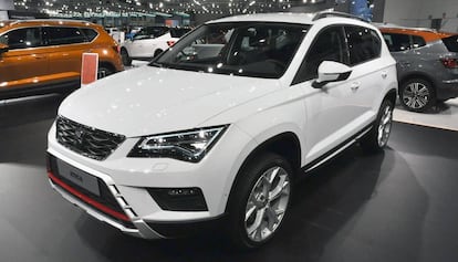 El Seat Ateca en la feria del automóvil de Viena.