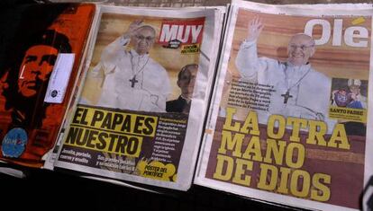 Primeras p&aacute;ginas de la prensa argentina este jueves. 
 