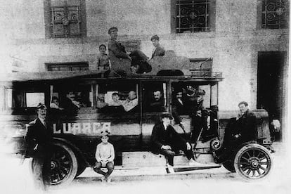 Antiguo autobús de la compañía asturiana Automóviles Luarca (Alsa).