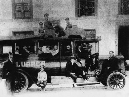 Antiguo autobús de la compañía asturiana Automóviles Luarca (Alsa).