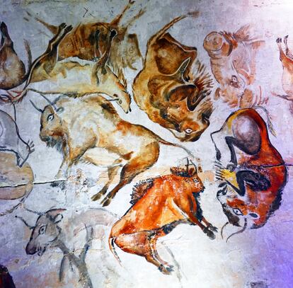Pinturas rupestres en la cueva de Altamira.