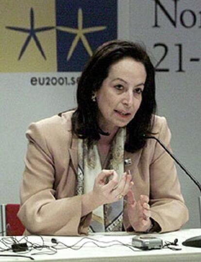 Anna Diamantopoulou, comisaria europea de Empleo.