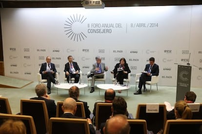 Aspecto de una de las mesas redondas del II Foro Anual del Consejero