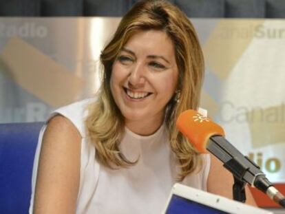 Susana D&iacute;az, durante la entrevista que concedi&oacute; este lunes a Canal Sur Radio.