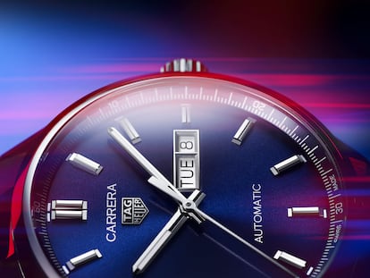 Un detalle de la esfera del nuevo Carrera de TAG Heuer.