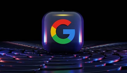 Logo cuadrado de Google en 3D