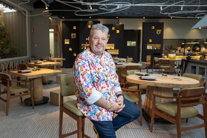 El cocinero Alberto Chicote en su restaurante Omeraki el 28 de agosto.