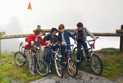 Jeff Cohen, Ke Huy Quan, Sean Astin y Corey Feldman en 'Los Goonies'.