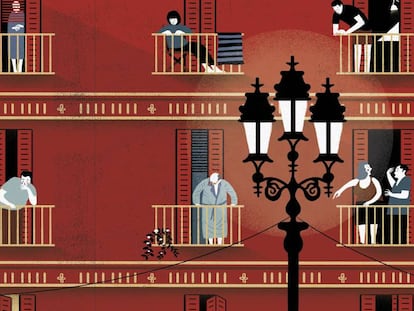 Il·lustració de Pep Boatella per al llibre de Pedrolo.