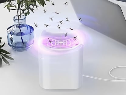 Descripción de la trampa eléctrica para mosquitos de la marca TipTop Home.