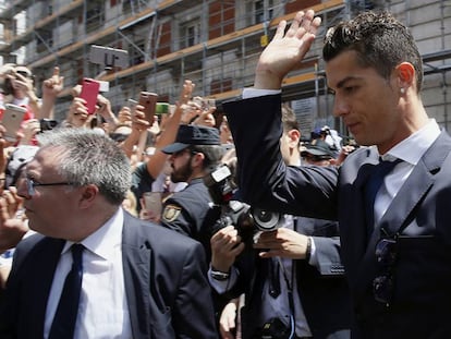 Cristiano Ronaldo in Madrid this week.