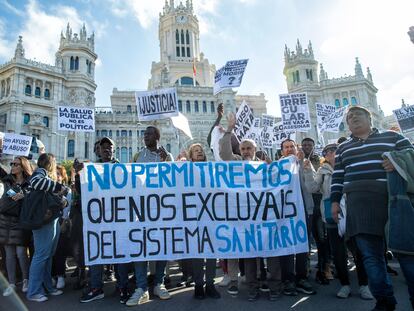 Manifestación en Madrid por la defensa de la sanidad pública el pasado noviembre.