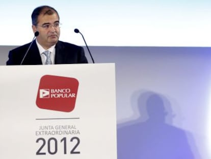 El presidente del Banco Popular, &Aacute;ngel Ron.