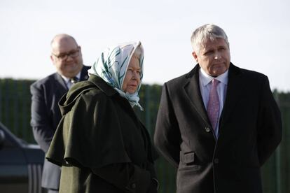 Isabel II, en Sandringham, Norfolk, en su última aparición.