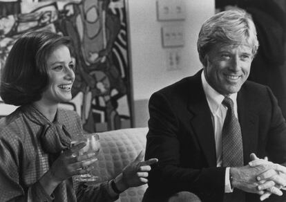 Debra Winger y Robert Redford en 'Peligrosamente juntos' (1986).