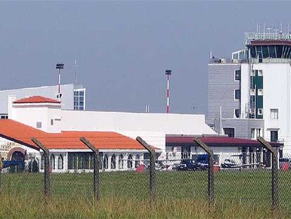 Instalaciones del aeropuerto de Biarritz.