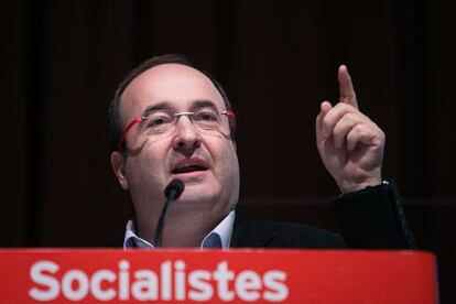Miquel Iceta en una de les seves intervencions.