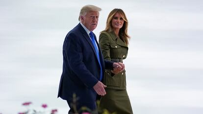 Trump e a primeira-dama Melania