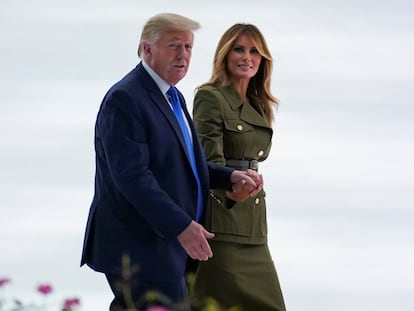 Trump e a primeira-dama Melania