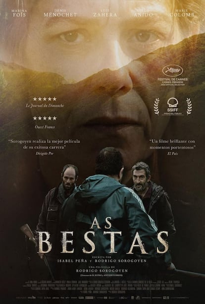 Cartel de la película 'As bestas', de Rodrigo Sorogoyen.