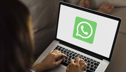 WhatsApp en un portátil