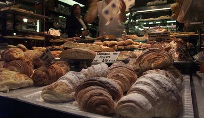 Dulces en una pastelería.