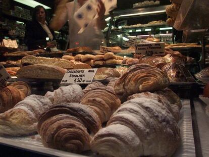 Dulces en una pastelería de Barcelona.