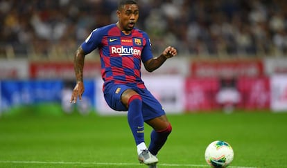 Malcom, en el amistoso ante el Chelsea. 