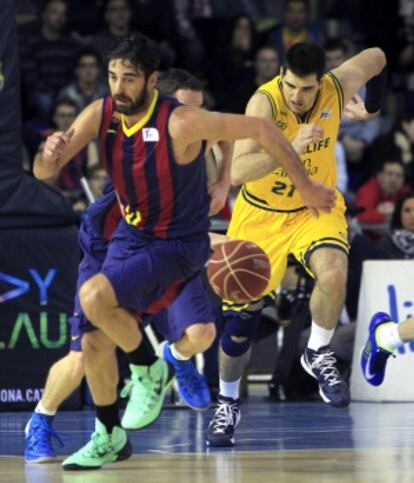 Navarro, durante el partido ante el Gran Canaria.