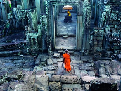 El templo de Bayón, en Angkor (Camboya), una de las imágenes del libro de Tino Soriano 'El secreto de la fotografía de viajes'.