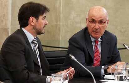 Oriol Pujol y Josep Antoni Duran Lleida, en una reuni&oacute;n celebrada en julio.