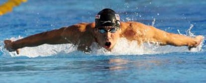 Michael Phelps, durante la prueba de 200 metros mariposa.