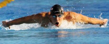 Michael Phelps, durante la prueba de 200 metros mariposa.