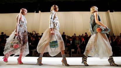 Desfile de Fendi, en Milán.