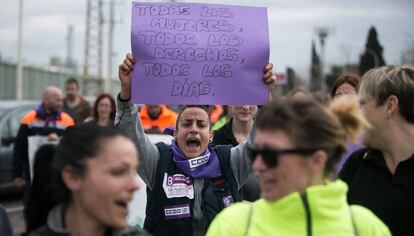 Empoderades a la manifestació feminista de Barcelona el 8 de març del 2018.