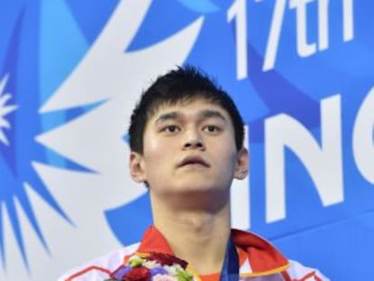 El nadador chino Sun Yang, en los 17º Juegos de Asia