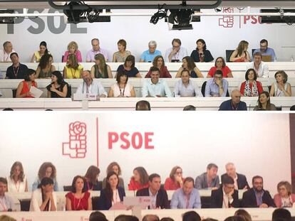 El antes y el después de la comisión ejecutiva del PSOE