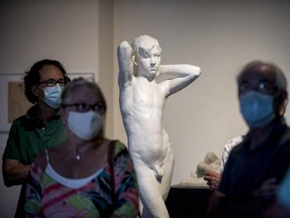 'Adolescent', obra de Josep Clarà del 1905, a l'exposició de Can Mario de Palafrugell.