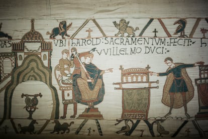 Detalle del Tapiz de Bayeux.