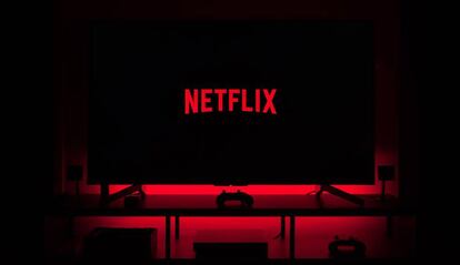 Tele con logo de Netflix