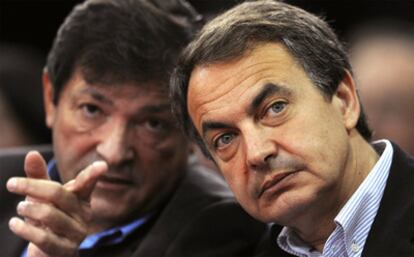 Zapatero y Javier Fernández, candidato a la presidencia de Asturias