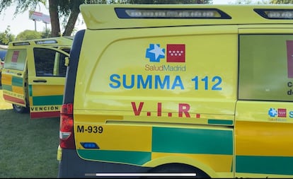 Ambulancias del Summa 112, en una imagen de archivo.