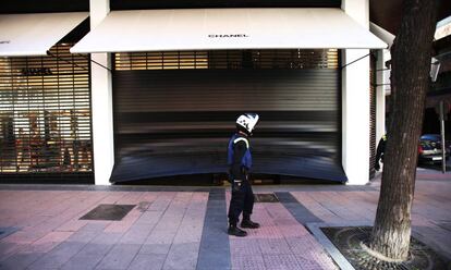 El estado de la tienda de Chanel de la Milla de Oro.