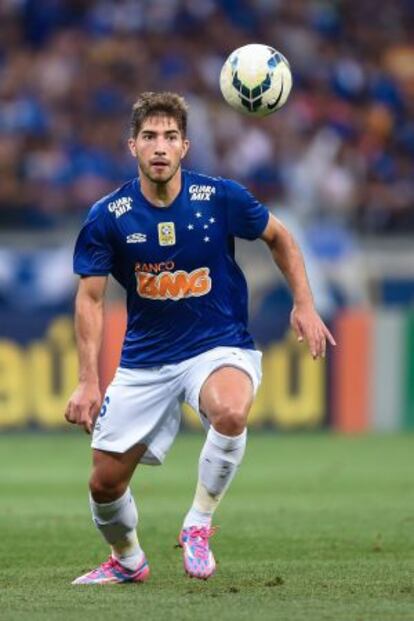 Lucas Silva, con el Cruzeiro, en enero de este año.