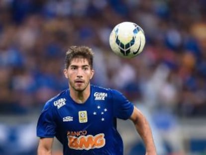 Lucas Silva, con el Cruzeiro, en enero de este año.