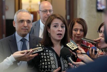 La portavoz del PSOE en el Congreso Adriana Lastra.